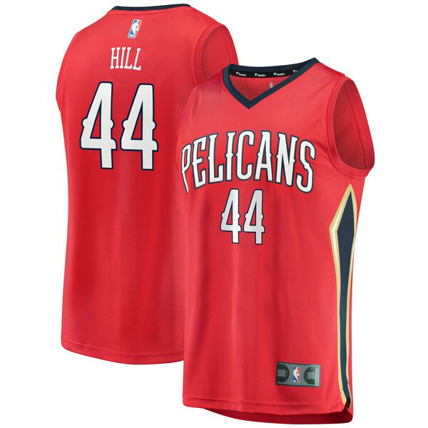 Camiseta Solomon Hill 44 New Orleans Pelicans Statement Edition Rojo Hombre